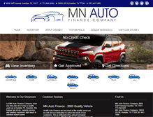 Tablet Screenshot of mnautofinance.com